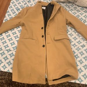 Brown trench coat